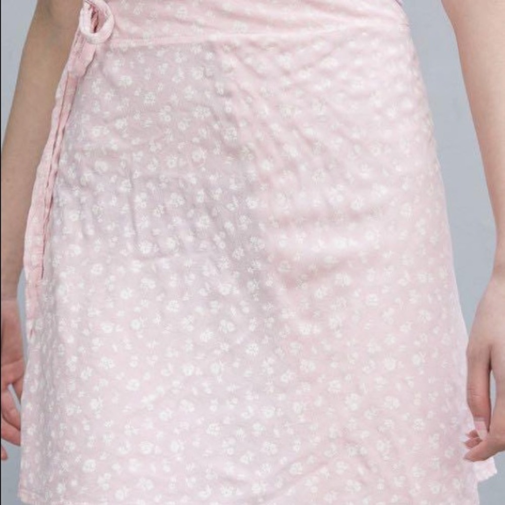 Pink brandy wrap skirt